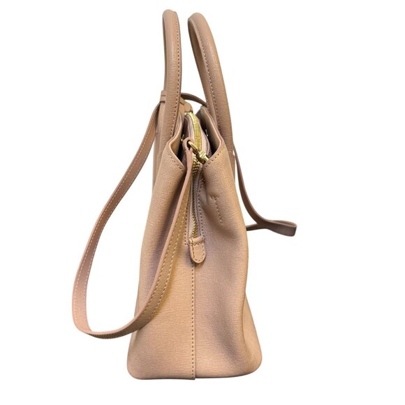 Furla Blush Pink Leather Handbag With Adjustable Crossbody Strap - Picture 3 of 11